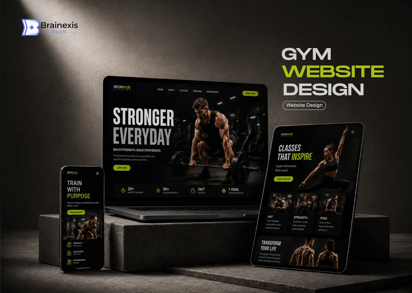 IronHub Fitness Website